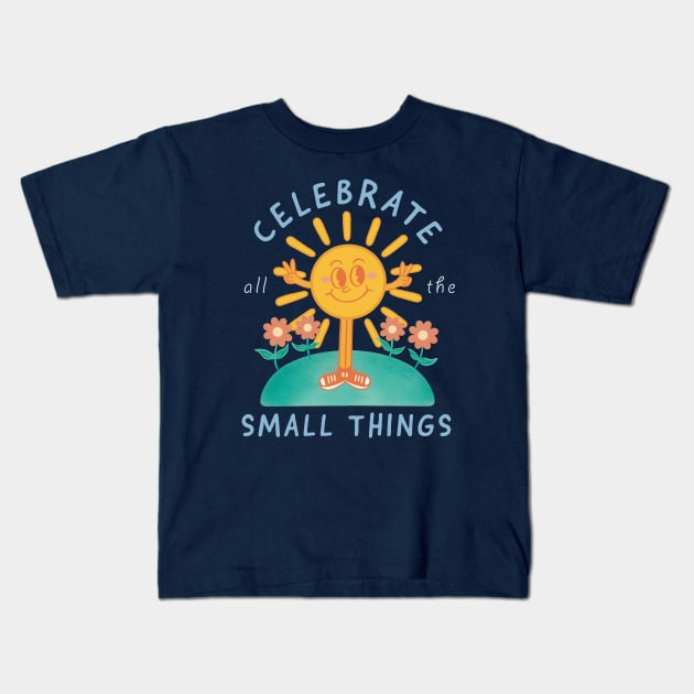 Gratitude Sun Kids T-Shirt by awesomesaucebysandy